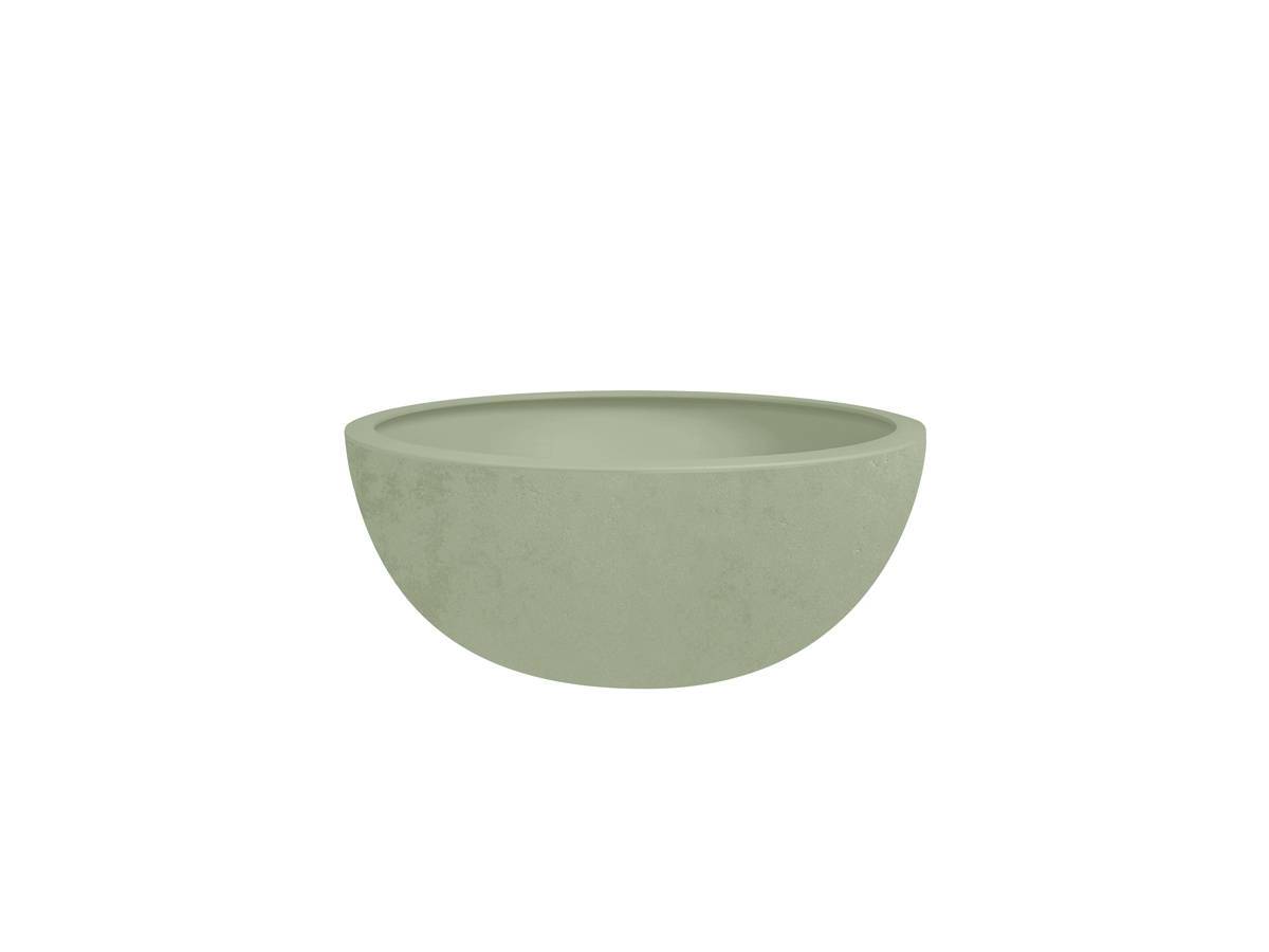 Eda - Pot de fleurs vasque Basalt Up Ø 24,5 x 10,5 cm - 3,3 L - Vert amande - Eda - Image 1