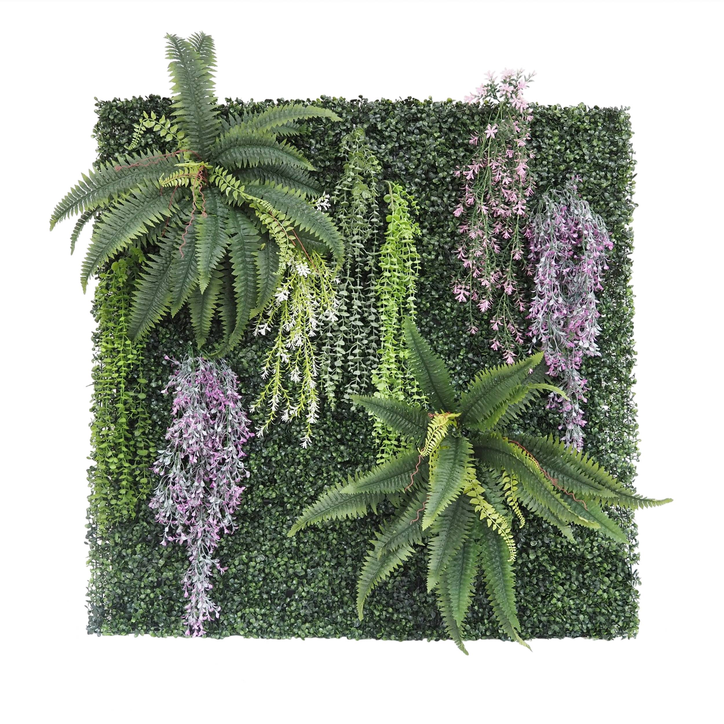 Mur végétal artificiel en kit DIY 120x120cm - Image 1