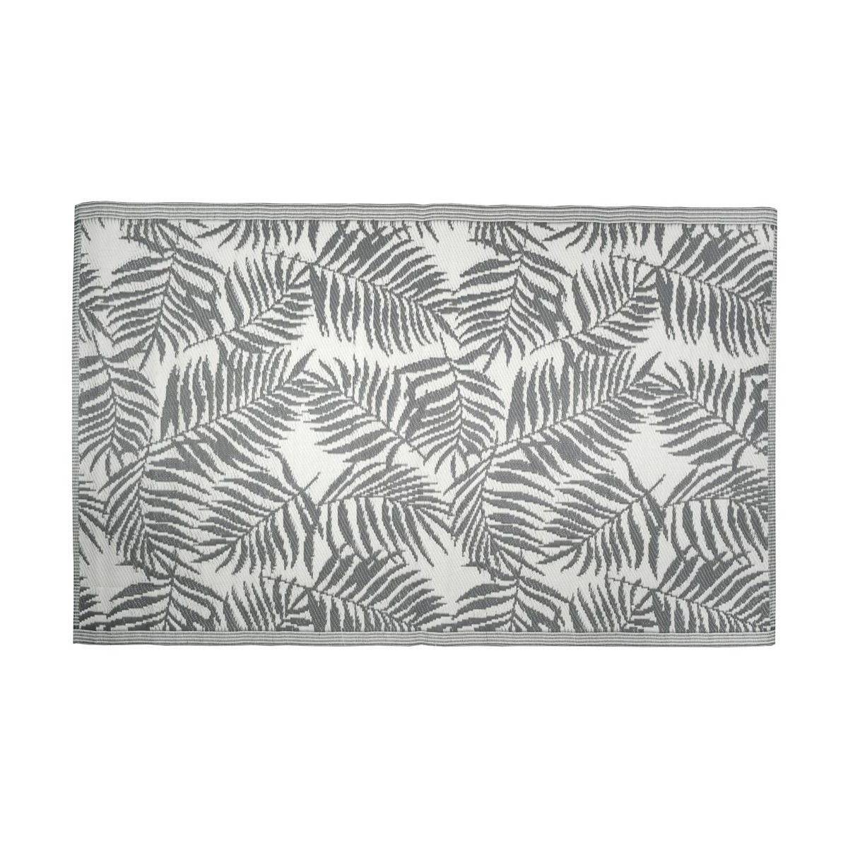 Aubry Gaspard - Tapis d'extérieur en polypropylène 120 x 180 cm Exotique - Gris - Imagen 1