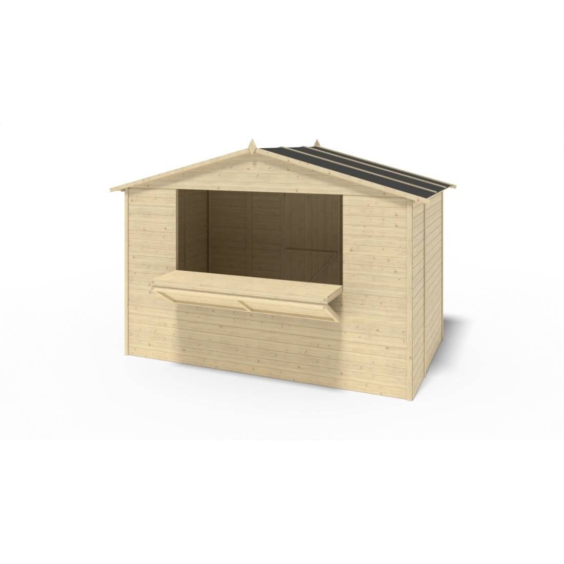 Altanka - Kiosque/ stand de marché/ de vente 5.72 m2 - 3.11x1.84 m - 19 mm - DOM606 - ALTANKA - Imagen 3