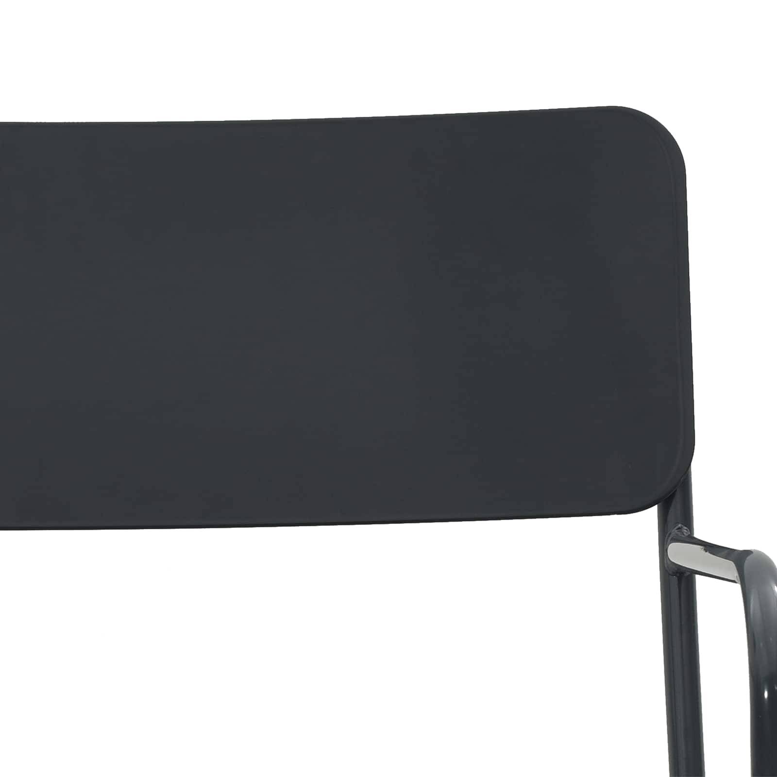 Chaises de jardin acier anthracite 51 x 55 x 81 cm - PANGIVO - Image 8