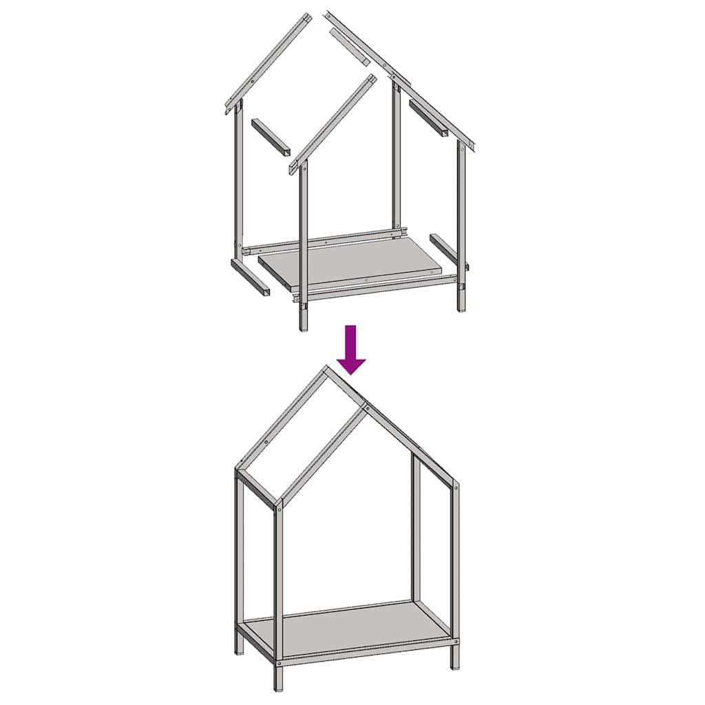 Porte-bûches en acier pour cheminée intérieure Blanc 40x25x60 cm – ComfortXL Outdoor Living - Image 9