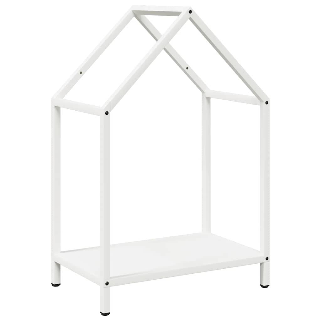 Porte-bûches en acier pour cheminée intérieure Blanc 40x25x60 cm – ComfortXL Outdoor Living - Image 2