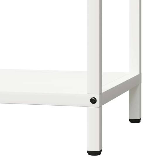 Porte-bûches en acier pour cheminée intérieure Blanc 40x25x60 cm – ComfortXL Outdoor Living - Image 8