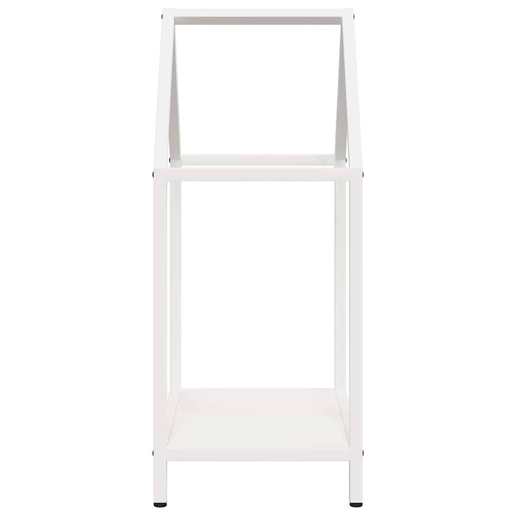 Porte-bûches en acier pour cheminée intérieure Blanc 40x25x60 cm – ComfortXL Outdoor Living - Image 6