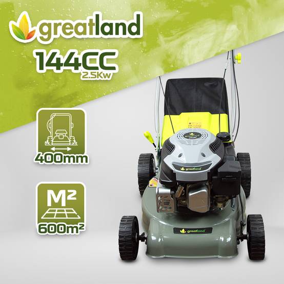 Greatland - Tondeuse thermique tractée 144 CC - 400mm - Bac 40 litres - Image 3