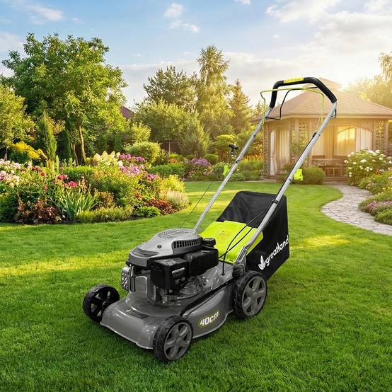 Greatland - Tondeuse thermique tractée 144 CC - 400mm - Bac 40 litres - Image 5