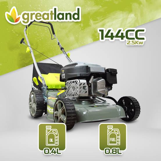 Greatland - Tondeuse thermique tractée 144 CC - 400mm - Bac 40 litres - Image 4