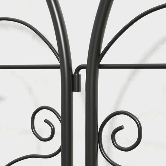 Treillage métallique pour plantes grimpantes avec design oiseau, noir, 50 x 120 cm (lot de 2) - PANGIVO - Image 8