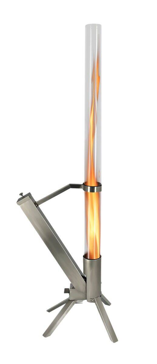 Chauffage de terrasse à granulés Lounge en acier inoxydable Green Flame - Image 1