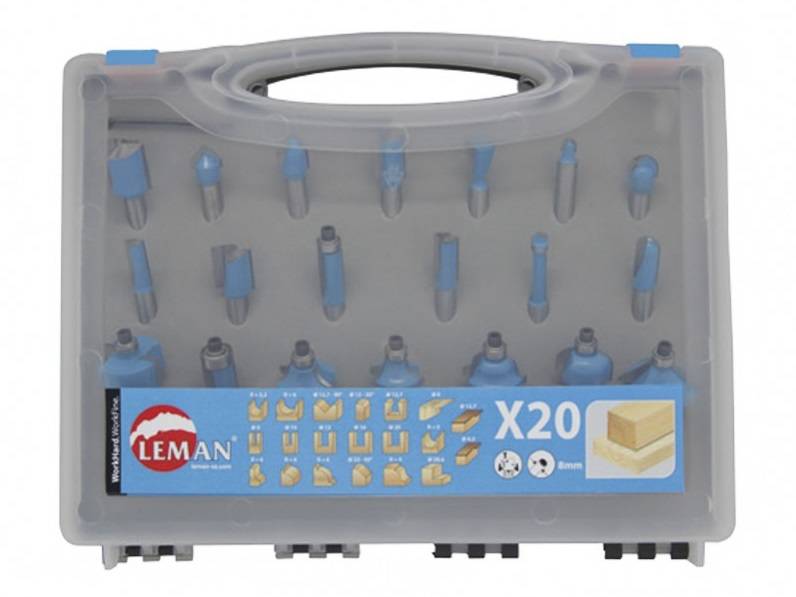 Coffret de 20 mèches de défonceuse DEF.428.20 - LEMAN - 428.700.20 - Imagen 1