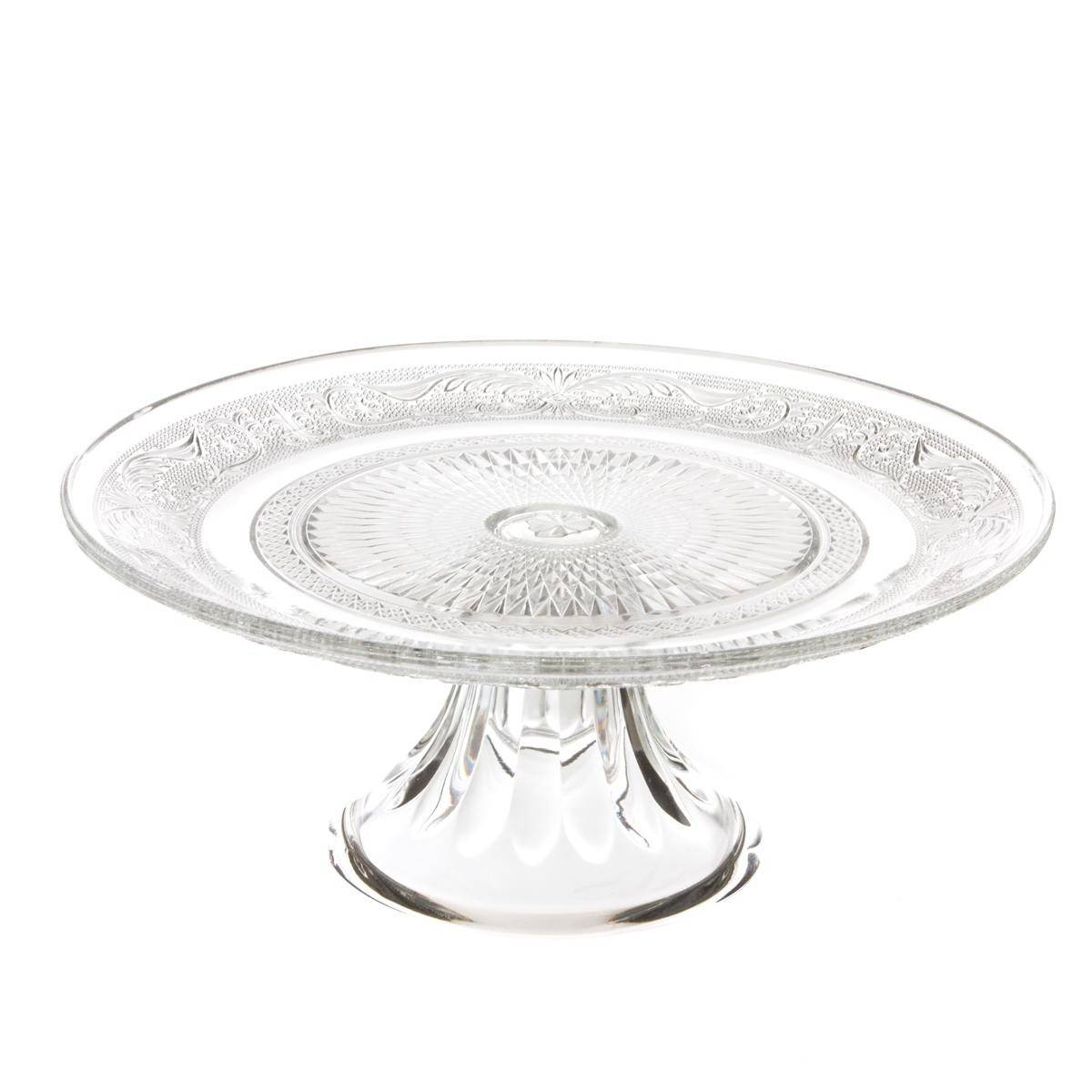 Plat à Gâteau sur Pied "Renaissance" 29cm Transparent - Image 1