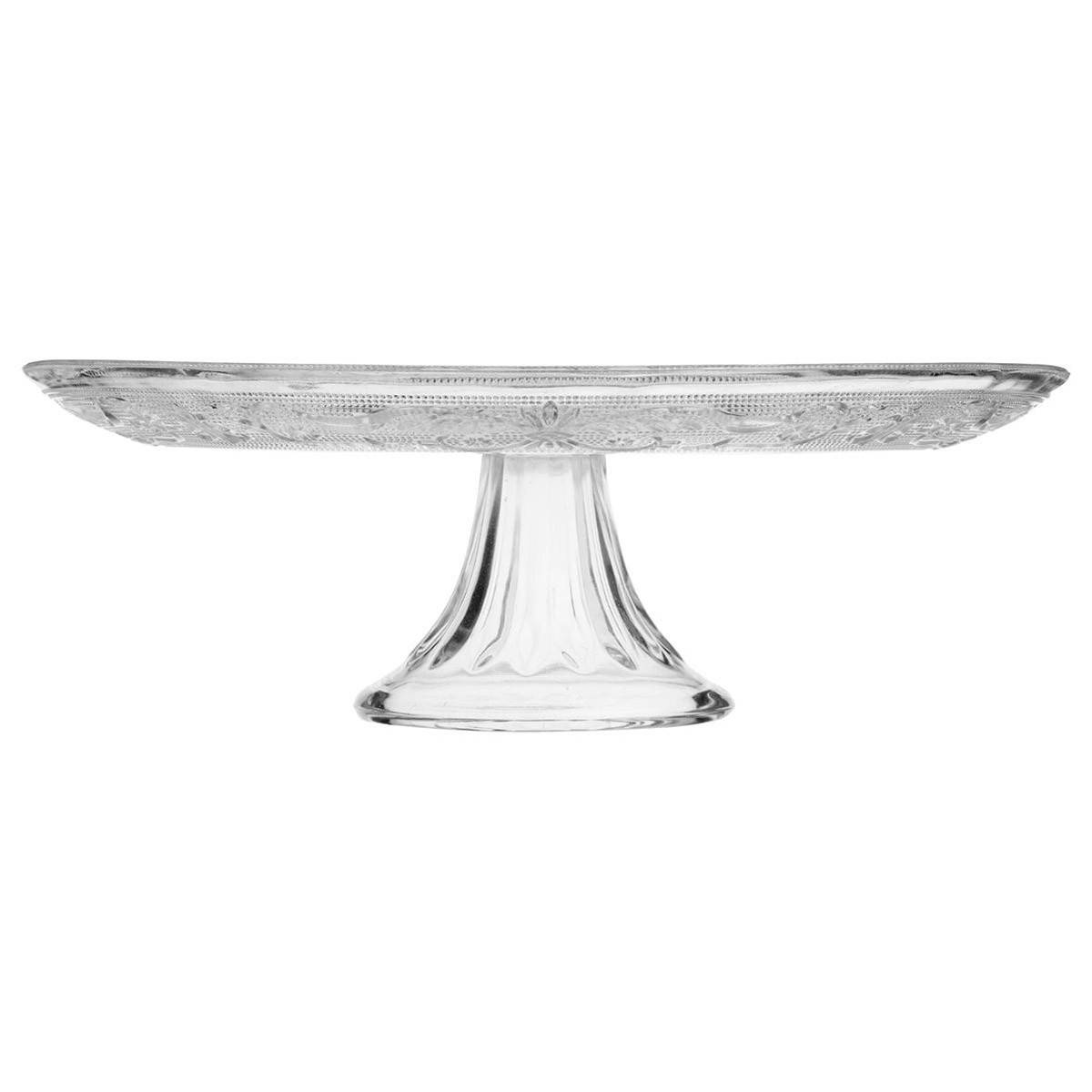 Plat à Gâteau sur Pied "Renaissance" 29cm Transparent - Image 2