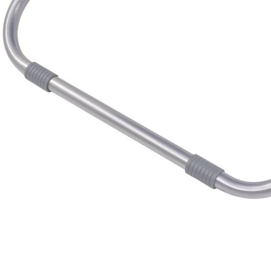 Helloshop26 - Lot de deux chaises inclinables de terrasse acier gris - Imagen 5