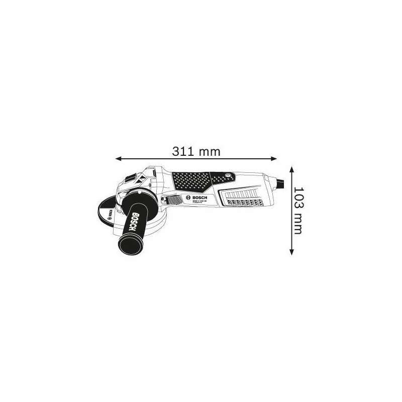 Bosch - Meuleuse d'Angle BOSCH 060179H002 - GWS 17-125 CIE Professional Ø 125 mm 1700 W Bosch - Imagen 2