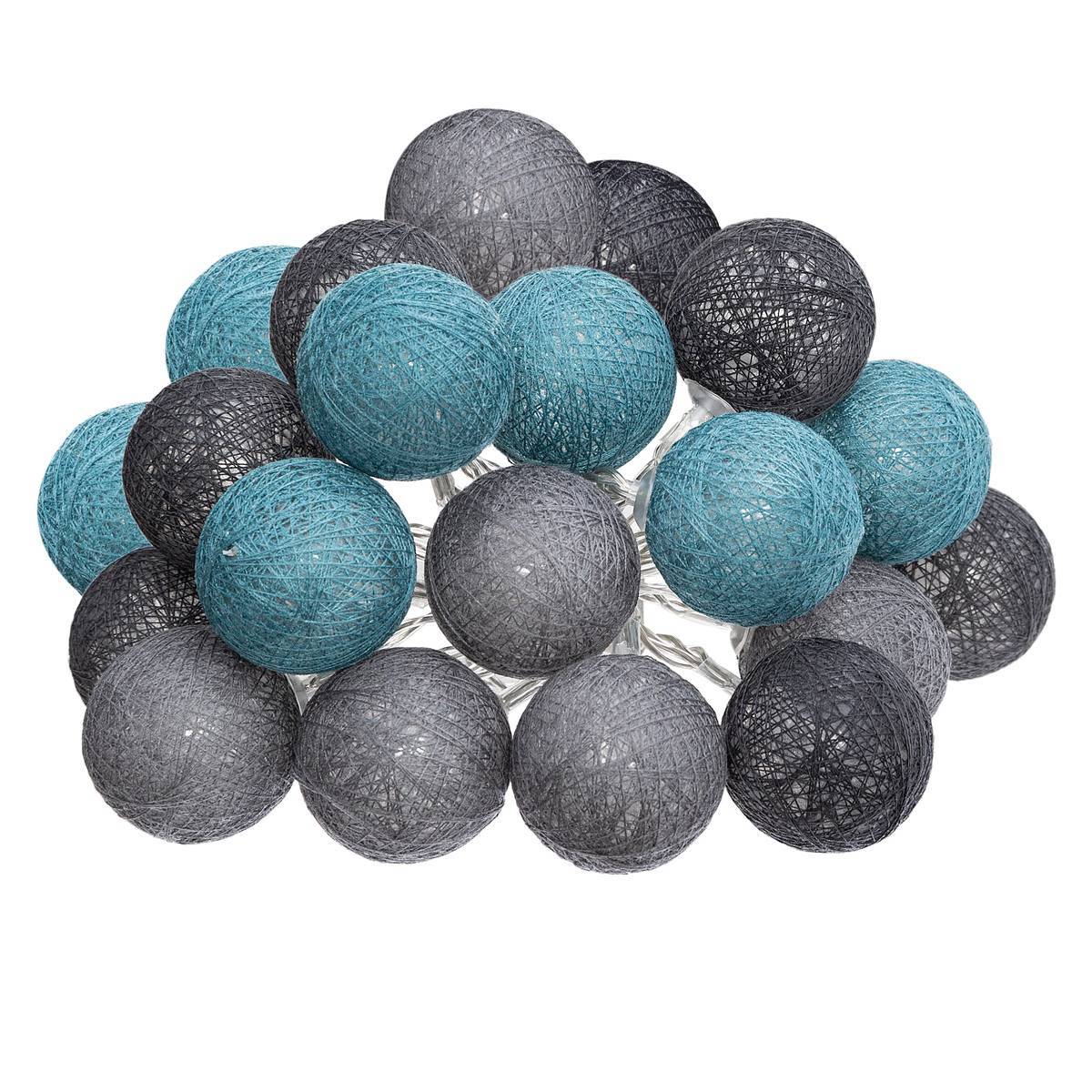 Atmosphera - Guirlande Led Secteur 20 Boules Assortiments D 6 Box - Atmosphera Créateur d'intérieur