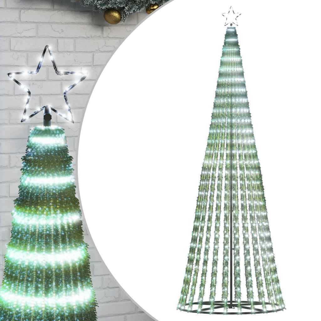 Sapin De Noël - Arbre de Noël lumineux conique 475 LED blanc froid 247 cm - Image 1