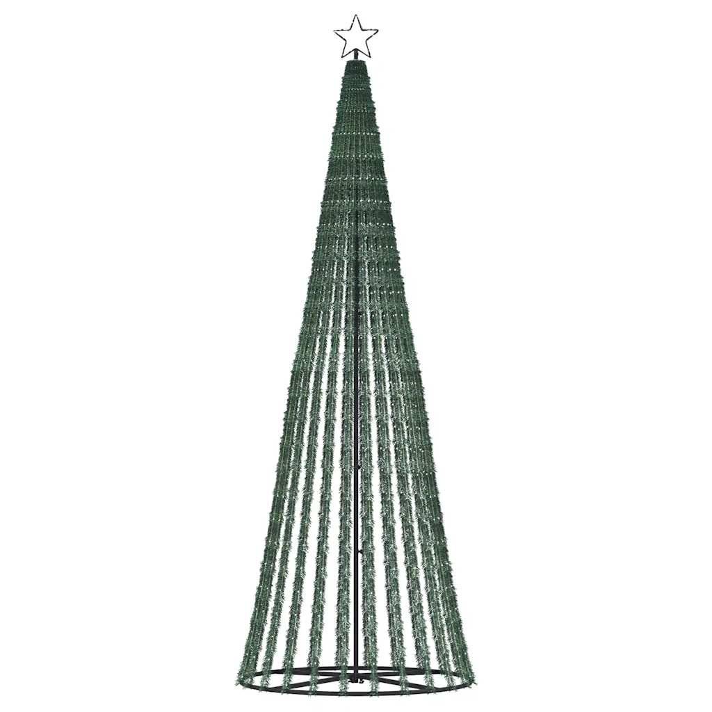 Sapin De Noël - Arbre de Noël lumineux conique 475 LED blanc froid 247 cm - Image 6