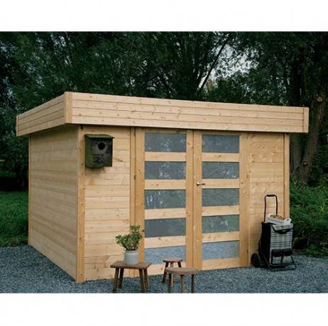 Abri de jardin ODENSE en bois 8,64 m², Plancher Non - Imagen 1