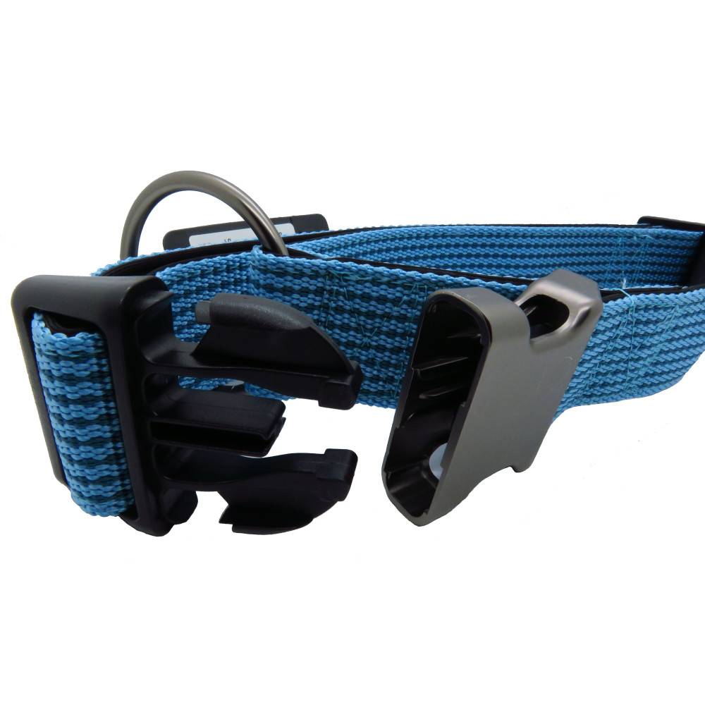 Collier Jannu bleu réglable de 55 à 75 cm 38 mm taille XXL pour chien - Image 5