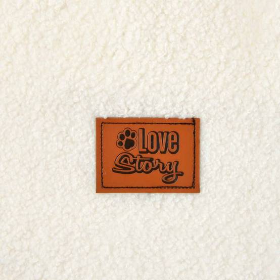 Love Story - Veste Doudou pour Chien "Wooly" 35cm Écru - Image 4