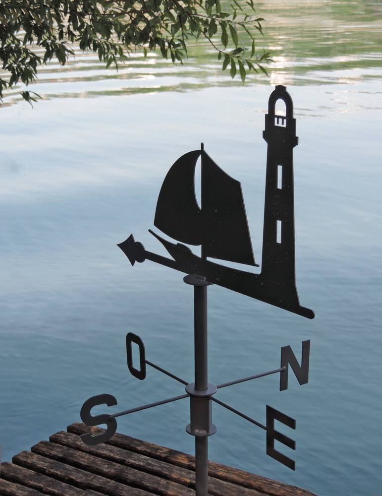 Louis Moulin - Veleta velero antracita - 45x74cm - Acero epoxi Louis Moulin - Imagen 3