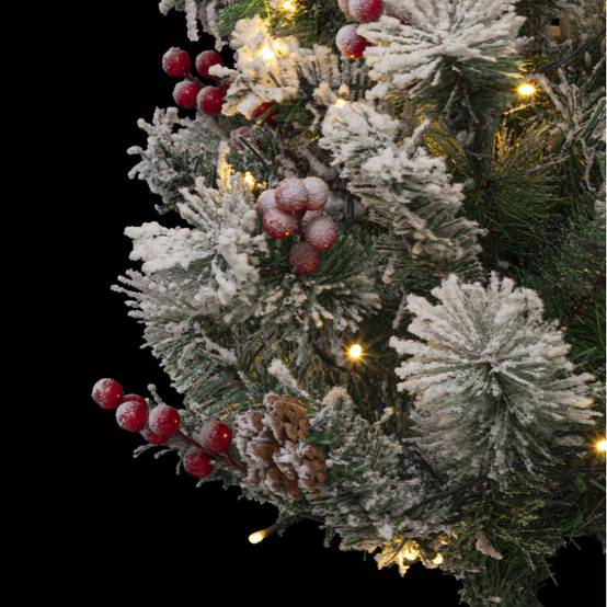 Sapin extérieur à planter H90cm 50 LED blanc chaud solaire FEERIC LIGHTS & CHRISTMAS - Image 3