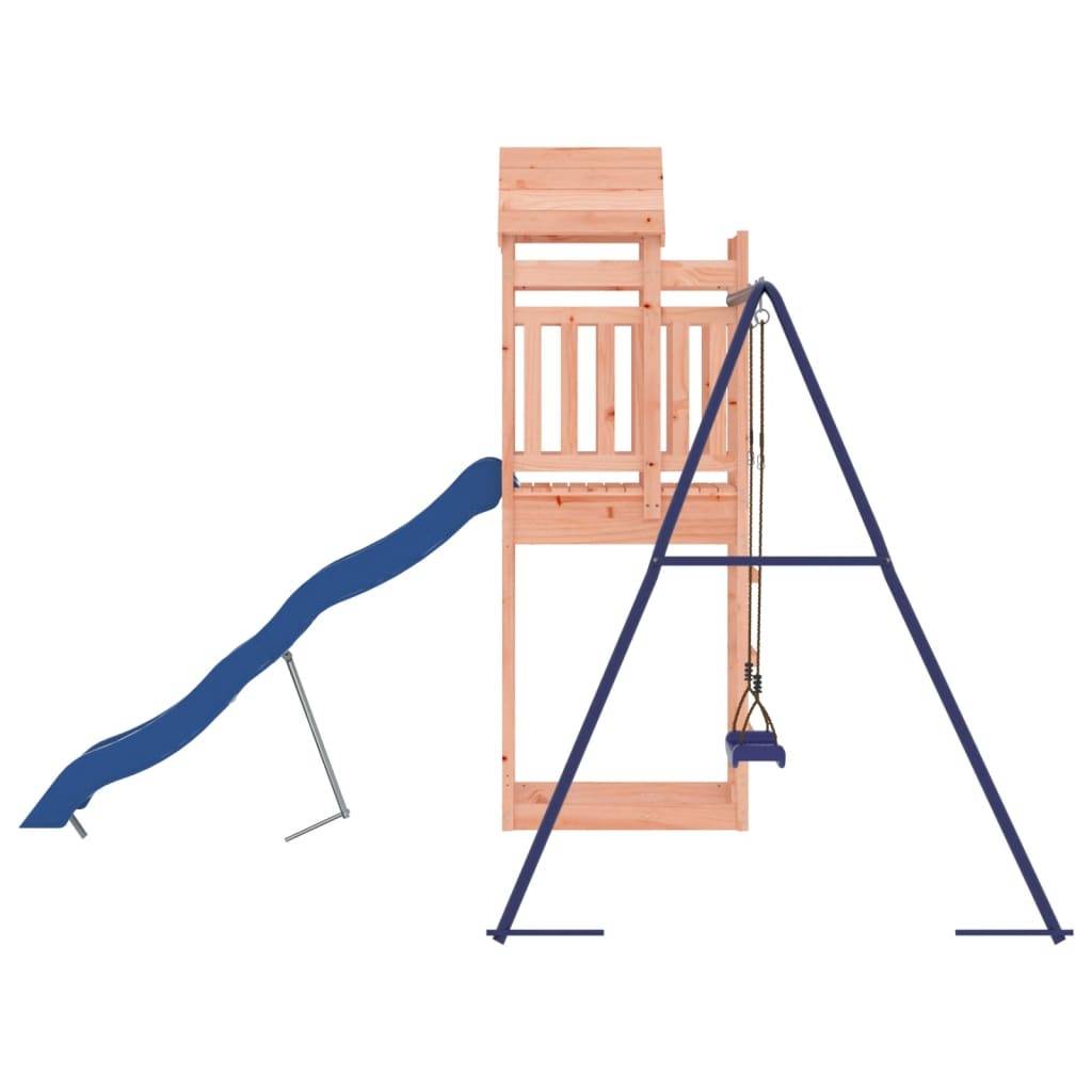 Helloshop26 - Aire de jeux d'extérieur balançoires toboggan portiques robuste jeux jardin 249 x 349 x 238 cm bois massif de douglas - Imagen 4