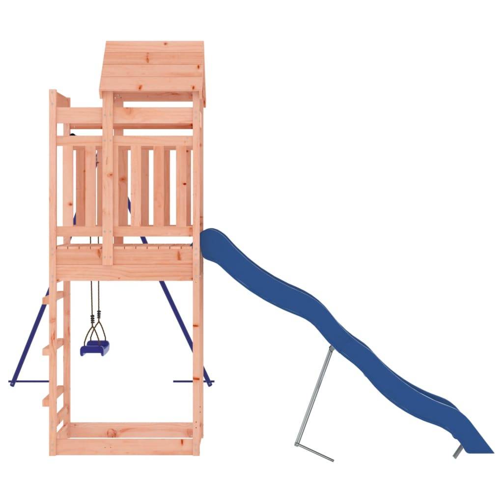 Helloshop26 - Aire de jeux d'extérieur balançoires toboggan portiques robuste jeux jardin 249 x 349 x 238 cm bois massif de douglas - Imagen 5