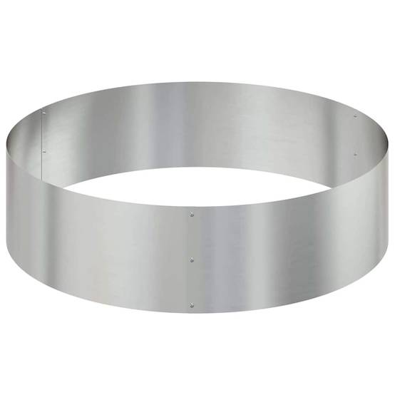 Jardinière Ronde Acier Galvanisé pour Jardin Extérieur Argent 120 cm – ComfortXL Outdoor Living - Image 6