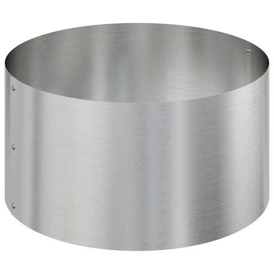Jardinière Ronde Acier Galvanisé pour Jardin Extérieur Argent 120 cm – ComfortXL Outdoor Living - Image 7