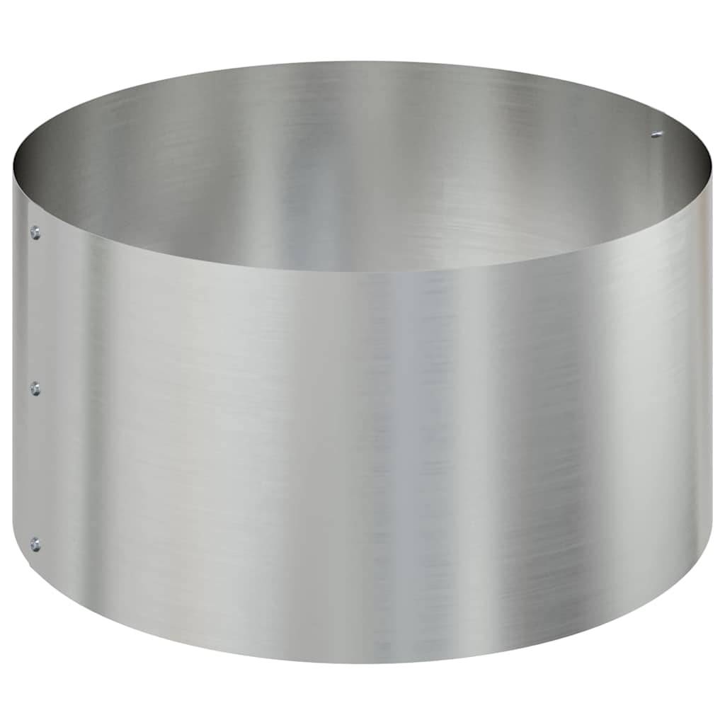 Jardinière Ronde Acier Galvanisé pour Jardin Extérieur Argent 120 cm – ComfortXL Outdoor Living - Image 7