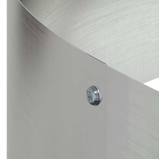 Jardinière Ronde Acier Galvanisé pour Jardin Extérieur Argent 120 cm – ComfortXL Outdoor Living - Image 9
