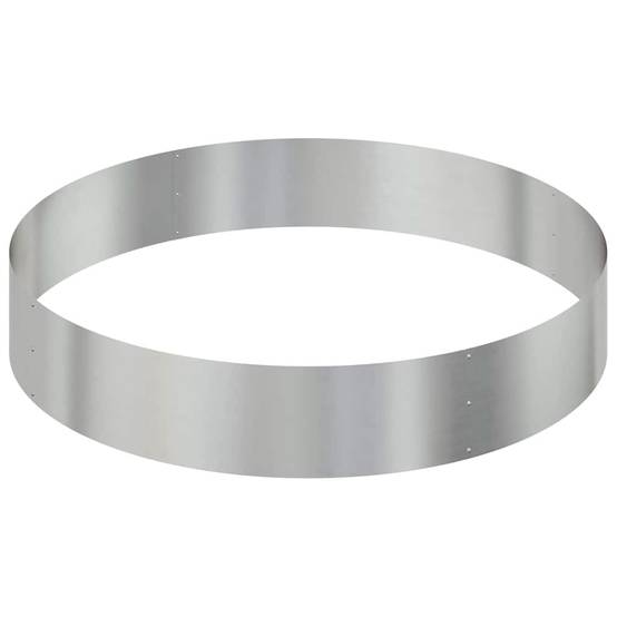 Jardinière Ronde Acier Galvanisé pour Jardin Extérieur Argent 120 cm – ComfortXL Outdoor Living - Image 5