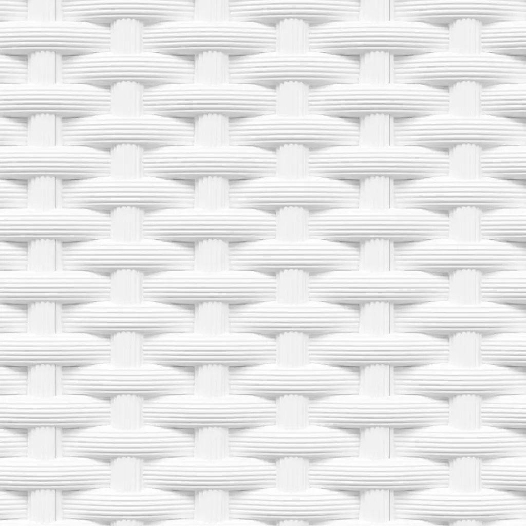 Helloshop26 - Lot de 4 jardinières décoratives modernes balcon jardin 30 x 30 x 37 cm en PP blanc - Image 5