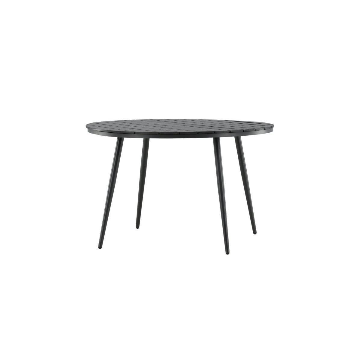 Table de Jardin Ronde "Break" 120cm Noir - Image 3