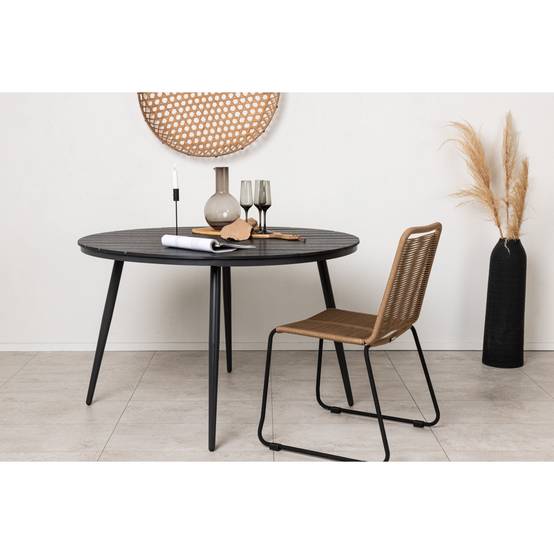 Table de Jardin Ronde "Break" 120cm Noir - Image 8