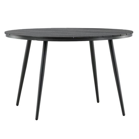 Table de Jardin Ronde "Break" 120cm Noir - Image 1
