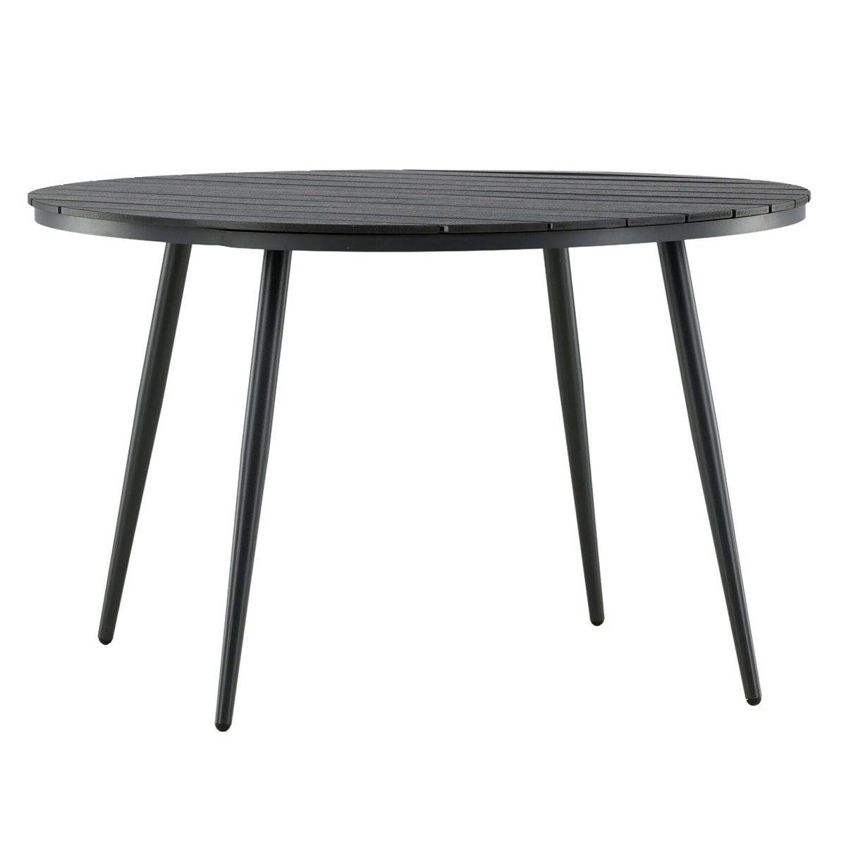 Table de Jardin Ronde "Break" 120cm Noir - Image 1