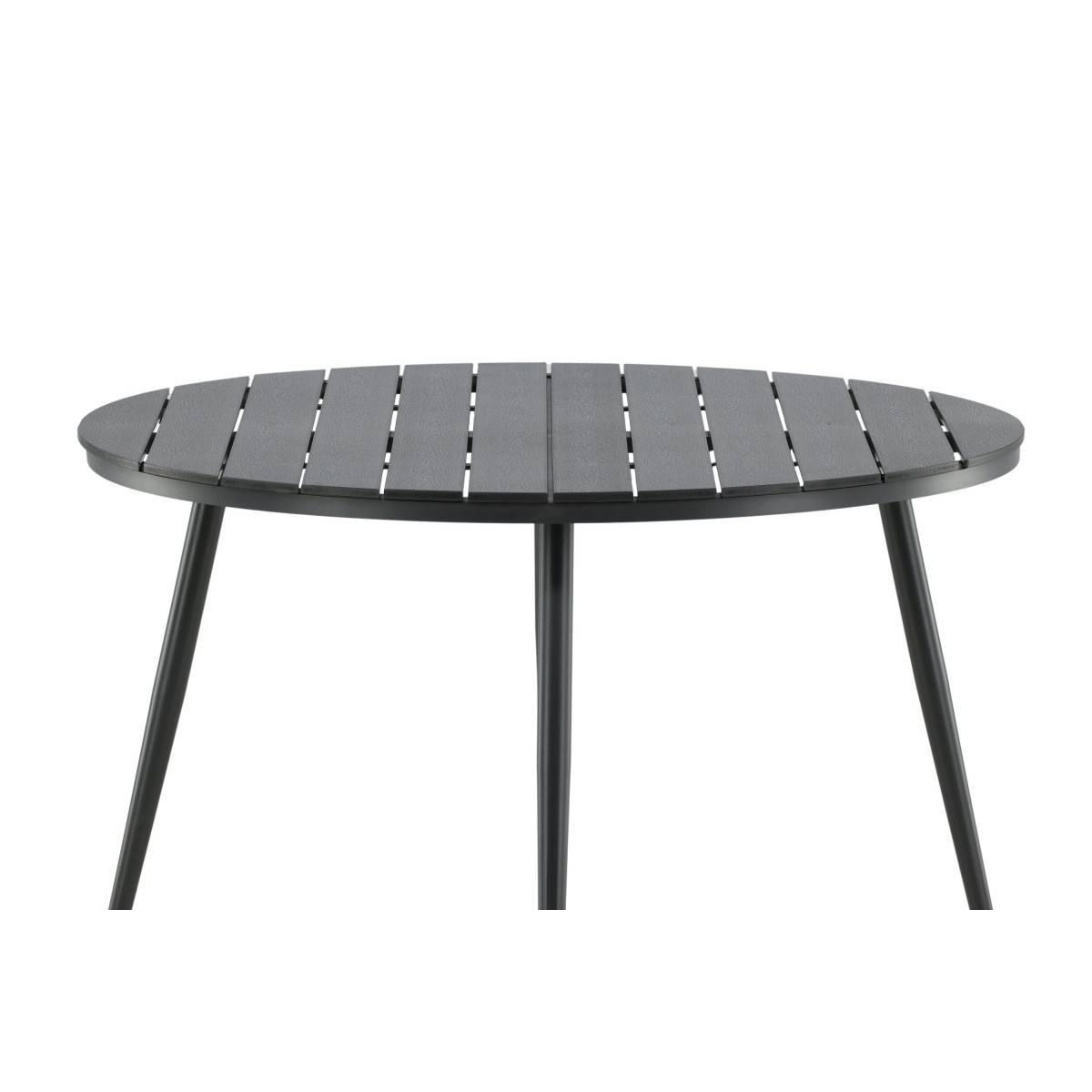 Table de Jardin Ronde "Break" 120cm Noir - Image 4