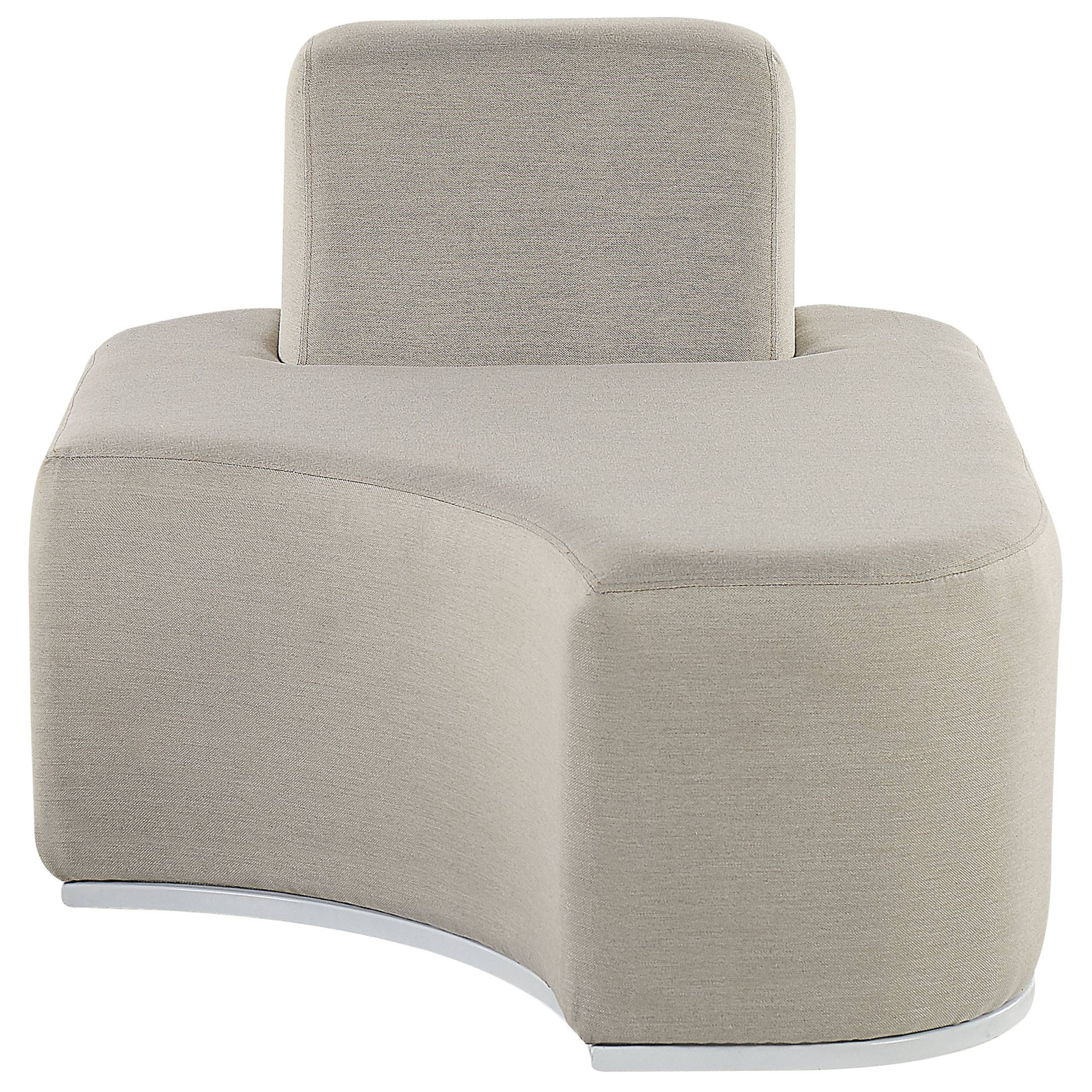 Beliani - Set de jardin, 4 Personnes Tissu Gris clair FABRO - Beliani - Imagen 6
