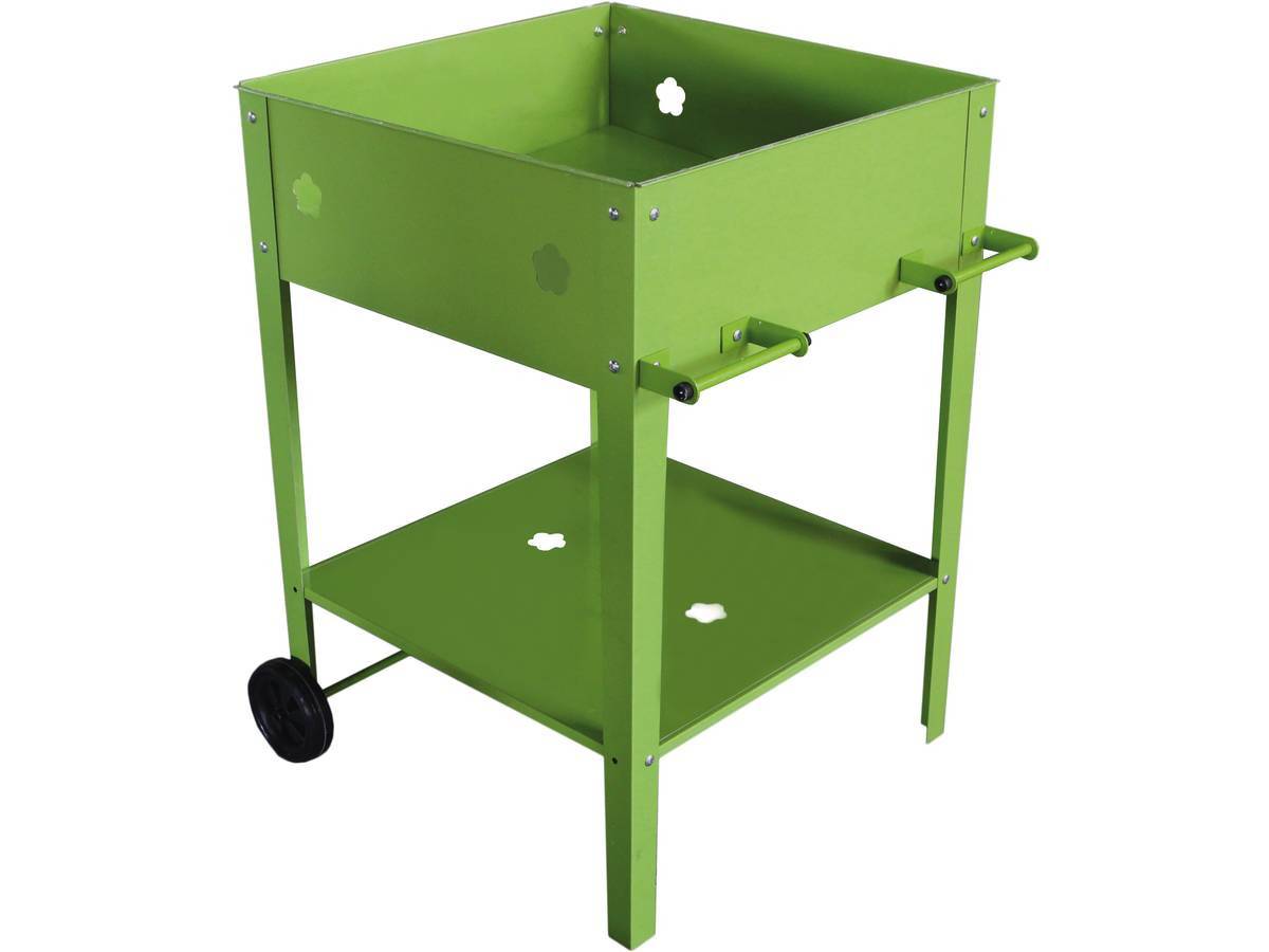 Habitat Et Jardin - Table De Rempotage Métal "laurier" - 55 X 55 X 80 Cm - Vert -habitat Et Jardin - Imagen 1