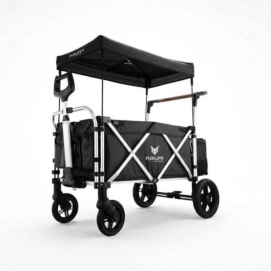 Chariot Pliable Premium FUXLIFE FX-CTL900 avec Toit Solaire & Suspensions - Image 2