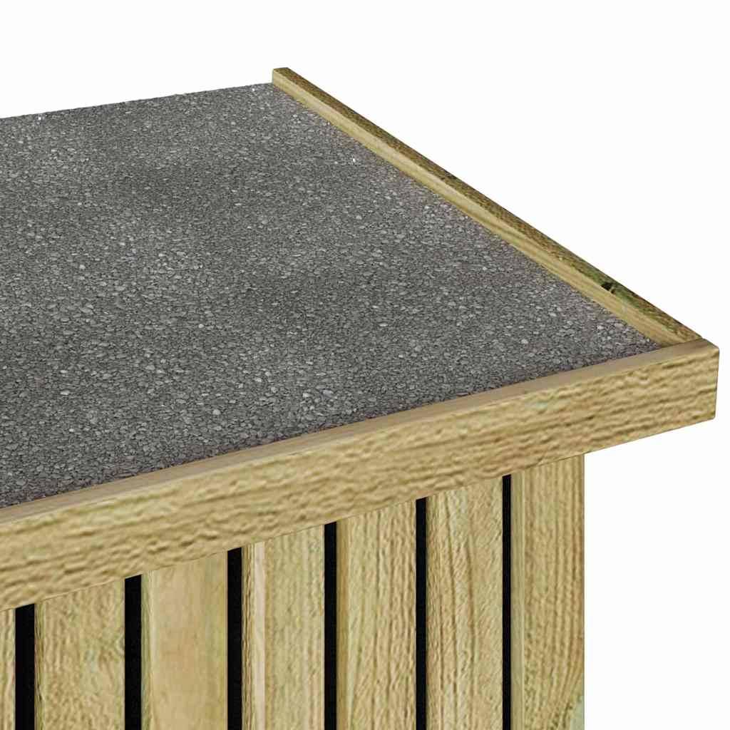Boîte de Rangement Extérieur Pin Massif Imprégné Anti-UV Grande Capacité pour Outils et Coussins Marron – ComfortXL Outdoor Living - Image 8