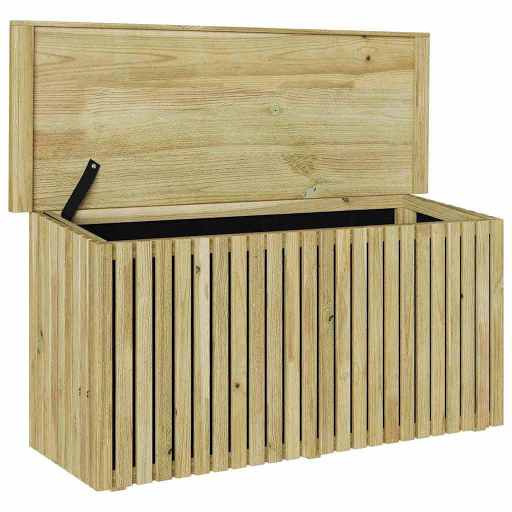 Boîte de Rangement Extérieur Pin Massif Imprégné Anti-UV Grande Capacité pour Outils et Coussins Marron – ComfortXL Outdoor Living - Image 4