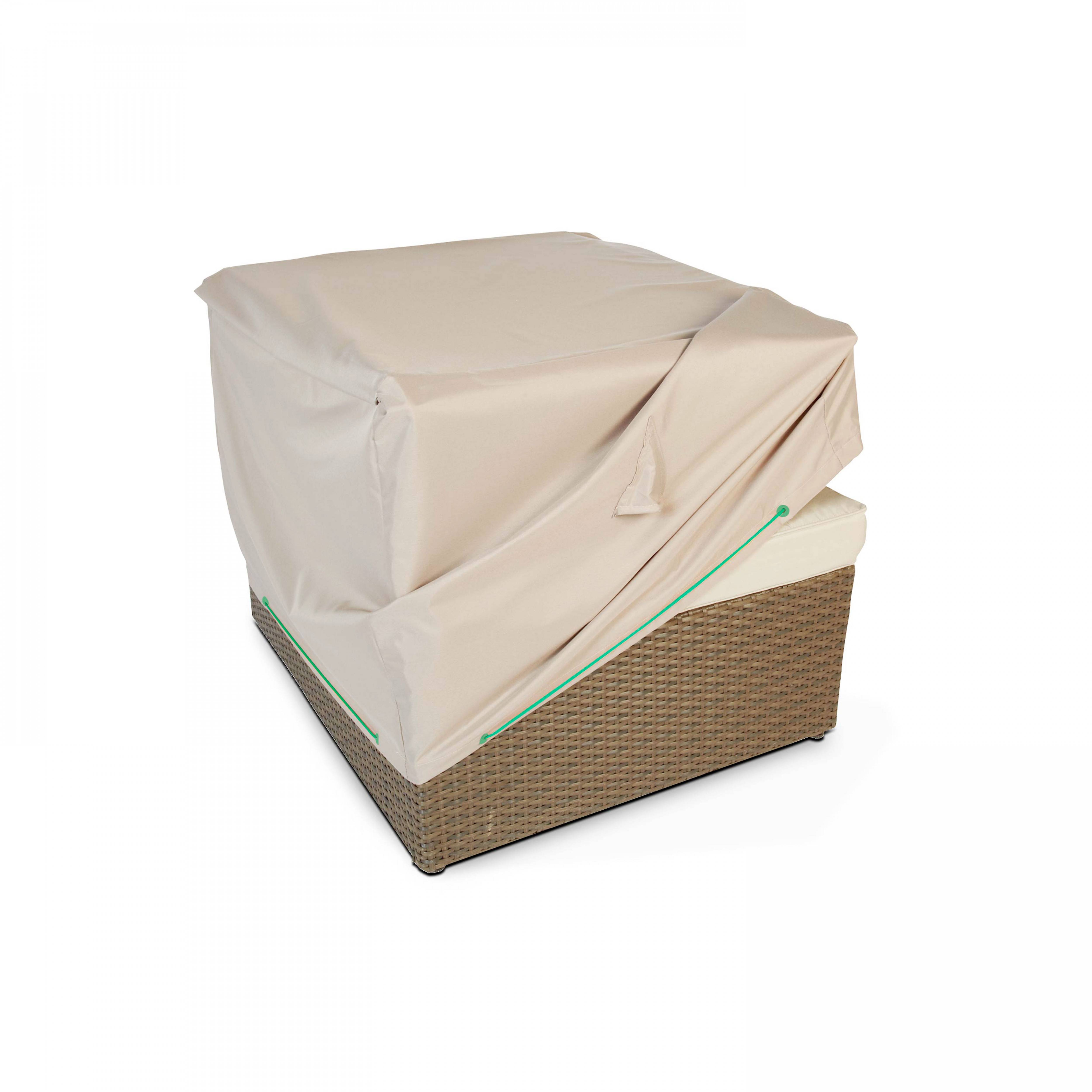 Oviala - Housse de protection pour fauteuil de jardin taupe Cov'Up - Oviala