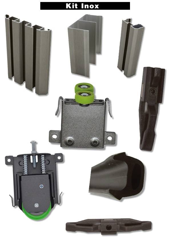 Kit STD Small DUVAL BILCOCQ - hauteur 2500 mm - longueur 2000 mm - inox brossé - 73-0038-K122 - Imagen 1