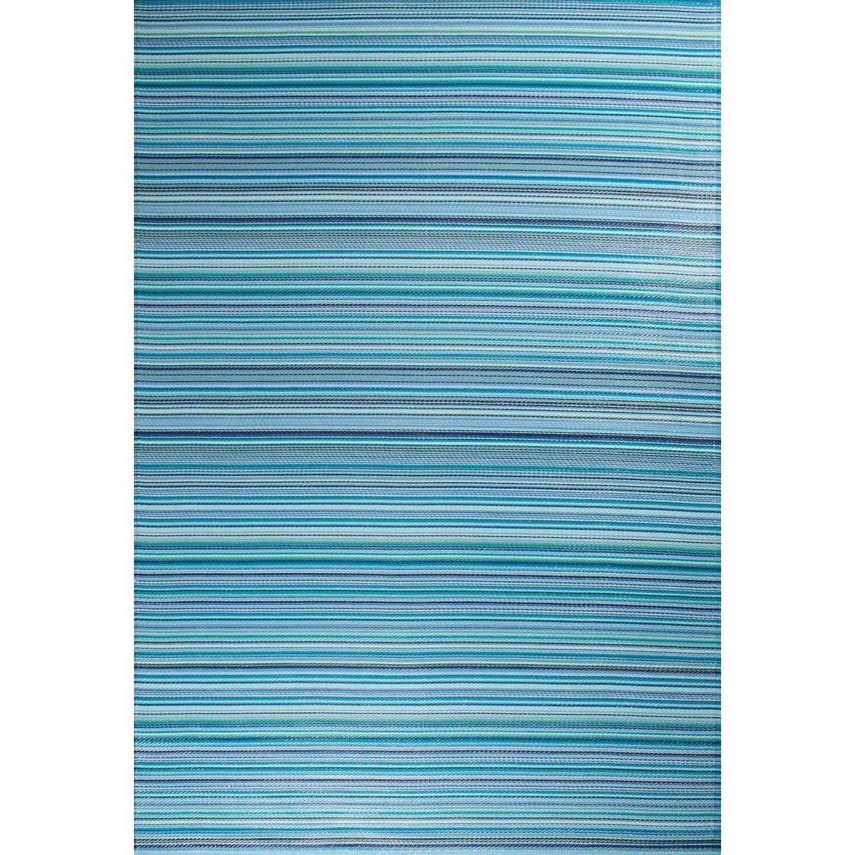 Jardindeco - Tapis extérieur en polypropylène Spargi 1746 bleu 120 x 160 cm - Imagen 1