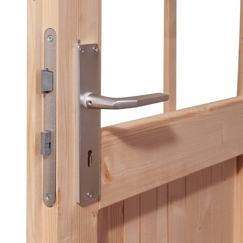 Abri de jardin adossé 8,27m² en épicéa gris avec embase Karibu Bomlitz - Image 5