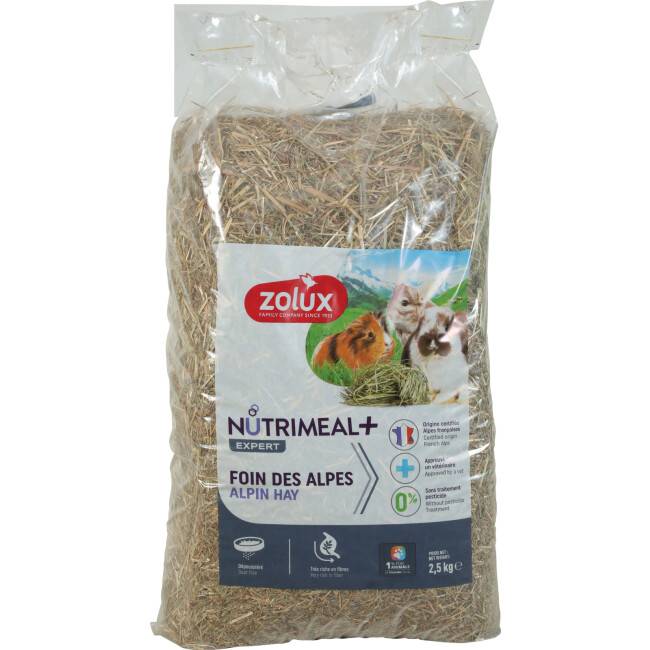 Foin Alpages Premium Zolux pour rongeurs Sac 2,5 kg